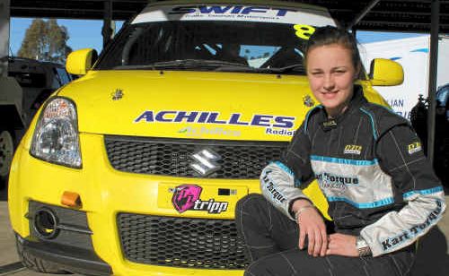 Brooke Leech took out the top spot in her category in the practice runs at the Shannons Nationals at Morgan Park on Friday. Brooke Leech took out the top spot in her category in the practice runs at the Shannons Nationals at Morgan Park on Friday.